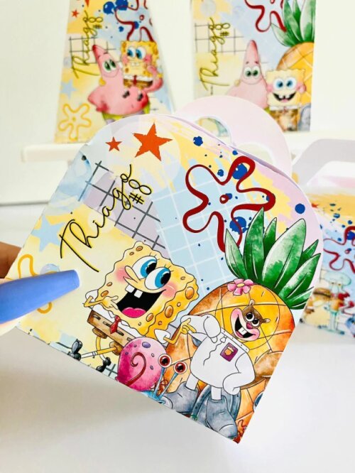 Kit Festa Bob Esponja Personalizados Lembrancinhas 40pçs