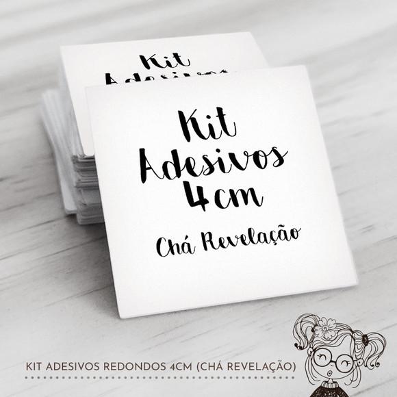 034 Kit Adesivos Quadrados Chá Revelação