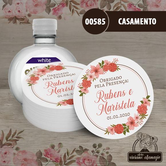 Adesivo Água Ouro Fino Casamento - 00585