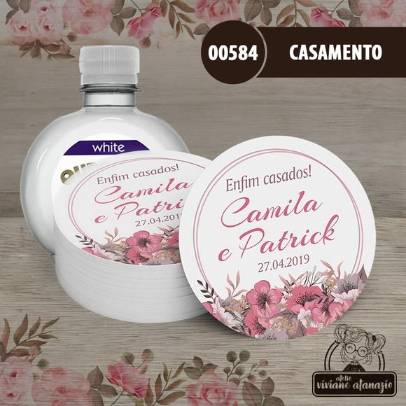 Adesivo Água Ouro Fino Casamento - 00584