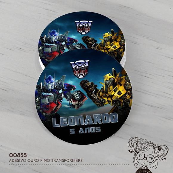 Adesivo Água Ouro Fino Transformers - 00855