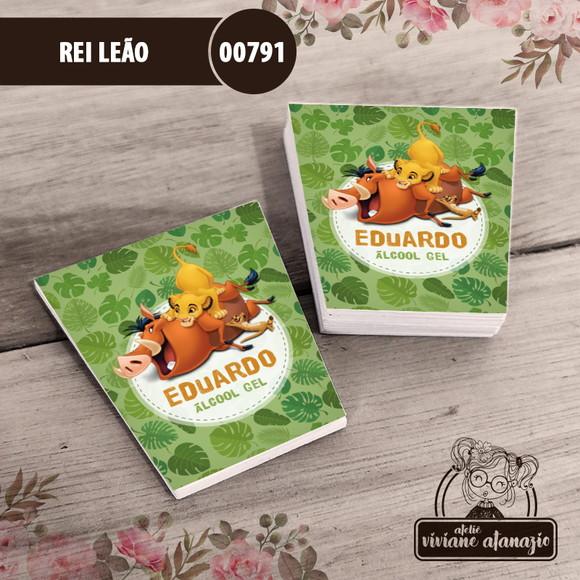 Adesivo Bisnaga Álcool Gel Rei Leão - 00791