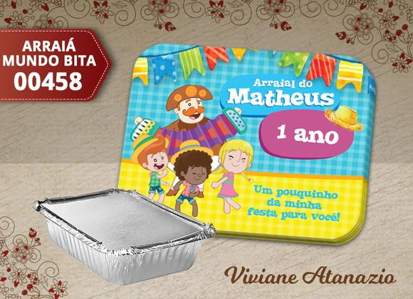 Adesivo Marmitinha Arraiá Mundo Bita - 00458
