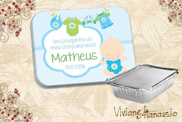 Adesivo Marmitinha Chá de Bebê - 00339