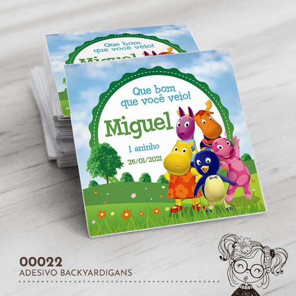 Adesivo Quadrado Backyardigans - 00022