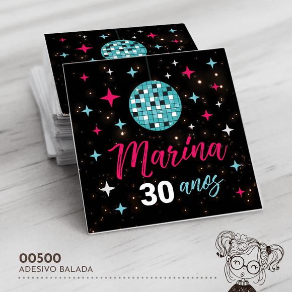 Adesivo Quadrado Balada - 00500