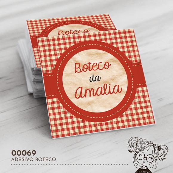 Adesivo Quadrado Boteco - 00069