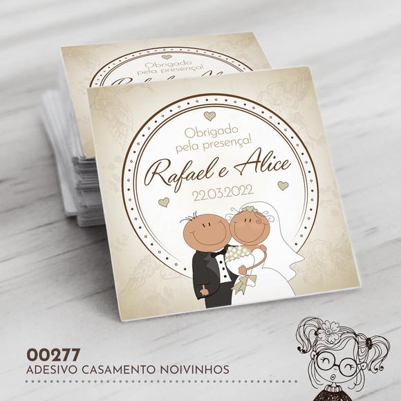 Adesivo Quadrado Casamento - 00277