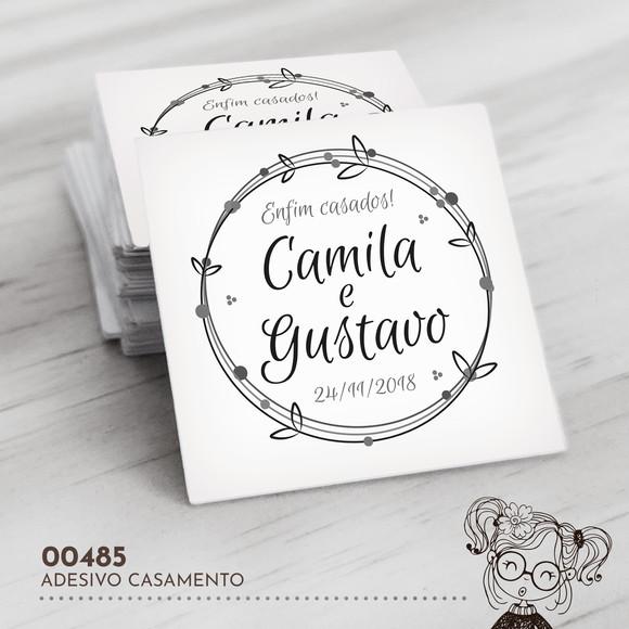 Adesivo Quadrado Casamento - 00485