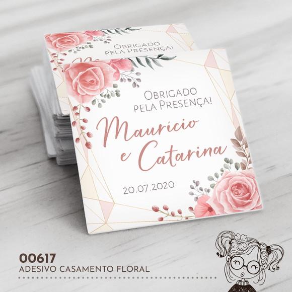 Adesivo Quadrado Casamento - 00617
