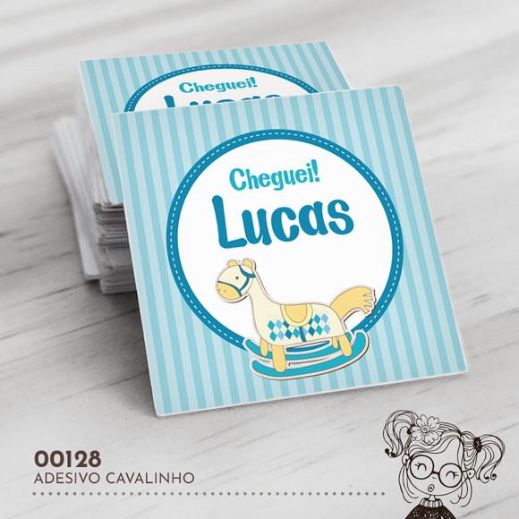 Adesivo Quadrado Cavalinho - 00128