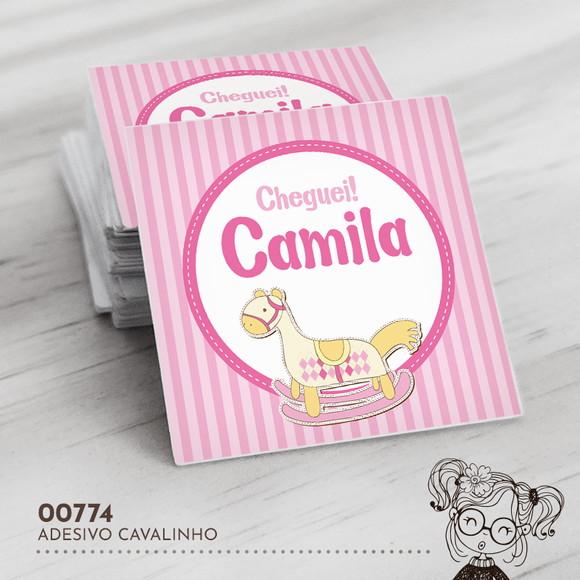 Adesivo Quadrado Cavalinho - 00774