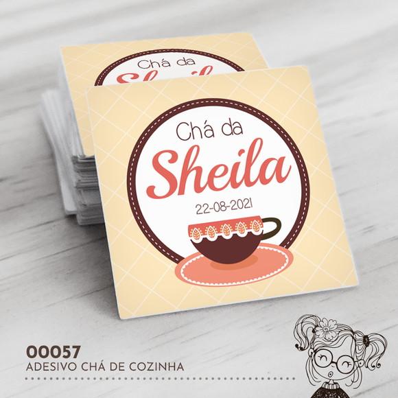 Adesivo Quadrado Chá de Cozinha - 00057