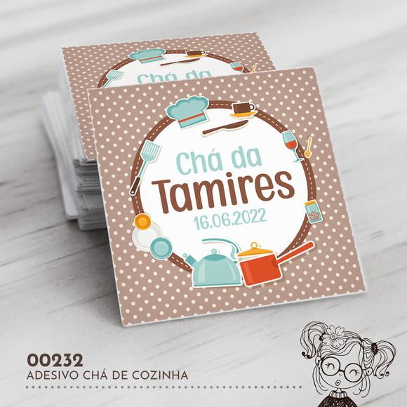 Adesivo Quadrado Chá de Cozinha - 00232