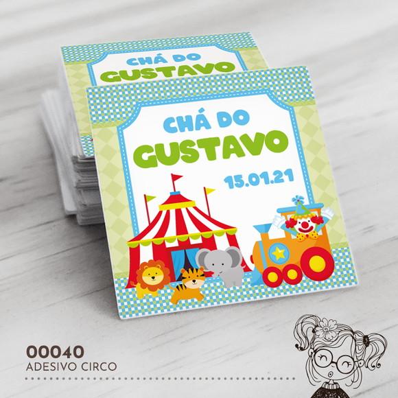 Adesivo Quadrado Circo - 00040