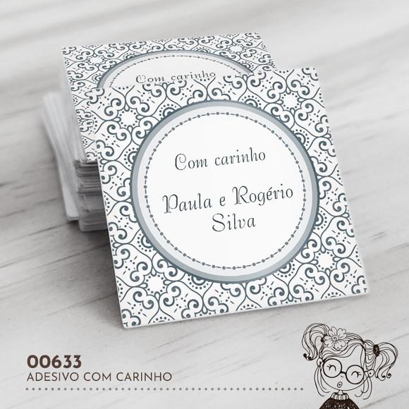 Adesivo Quadrado com Carinho - 00633