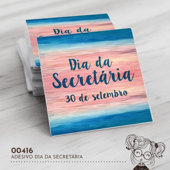 Adesivo Quadrado Dia da Secretária - 00416