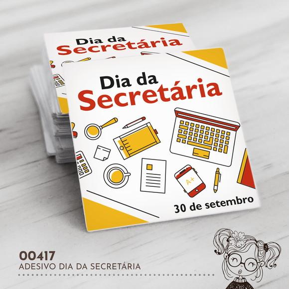 Adesivo Quadrado Dia da Secretária - 00417