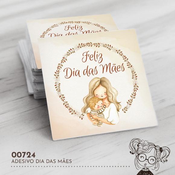 Adesivo Quadrado Dia das Mães - 00724