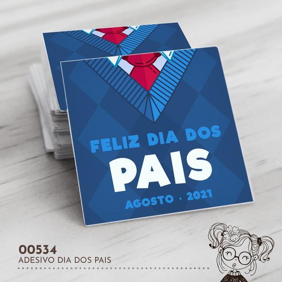 Adesivo Quadrado Dia dos Pais - 00534