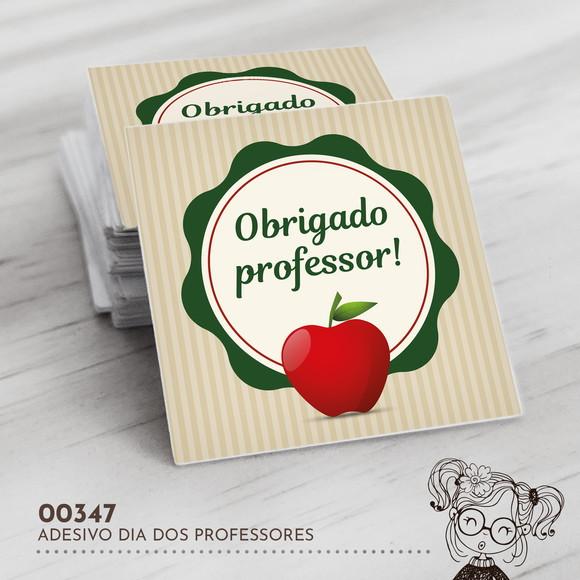 Adesivo Quadrado Dia dos Professores - 00347