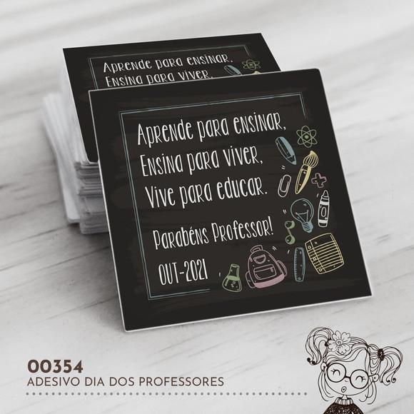 Adesivo Quadrado Dia dos Professores - 00354