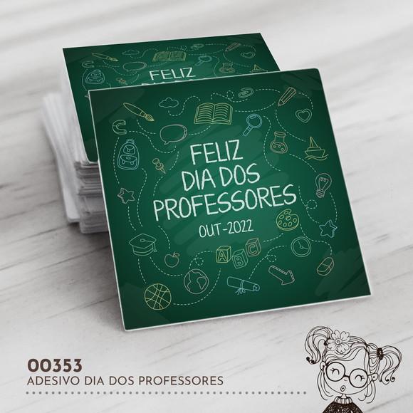 Adesivo Quadrado Dia dos Professores - 00353