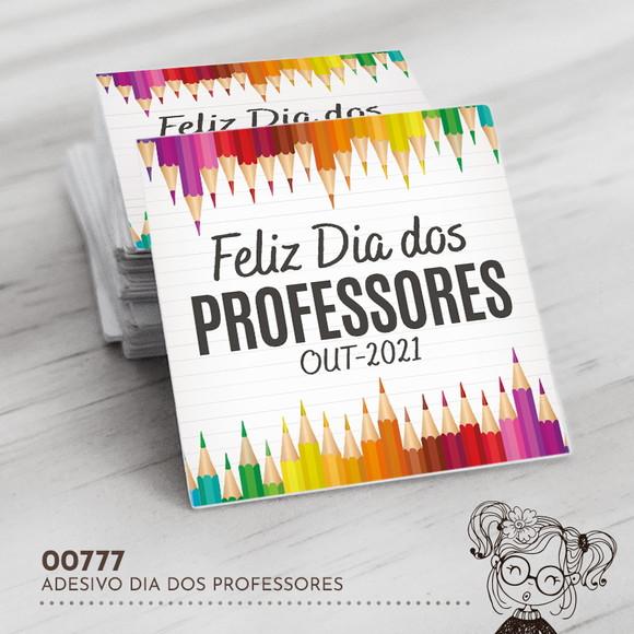 Adesivo Quadrado Dia dos Professores - 00777