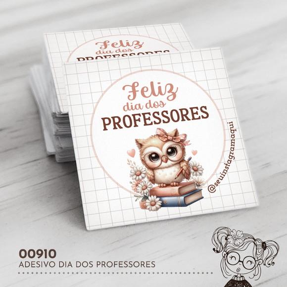 Adesivo Quadrado Dia dos Professores - 00910