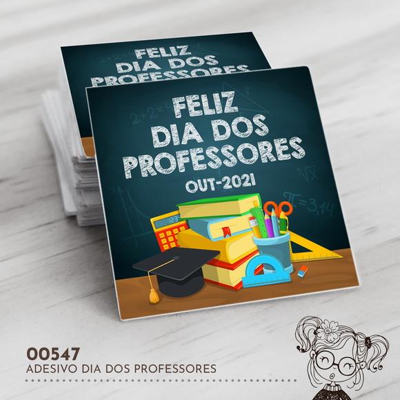 Adesivo Quadrado Dia dos Professores - 00547