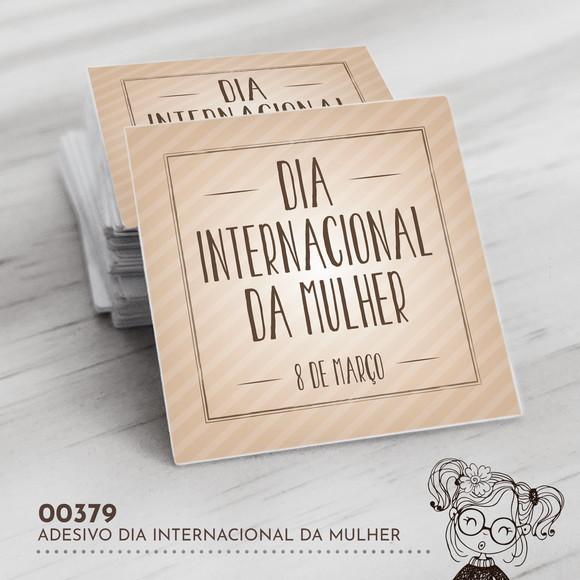 Adesivo Quadrado Dia Internacional Mulher - 00379