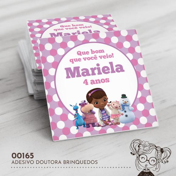 Adesivo Quadrado Doutora Brinquedos - 00165