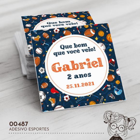 Adesivo Quadrado Esportes - 00487