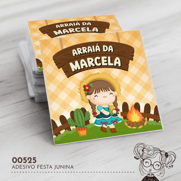 Adesivo Quadrado Festa Junina - 00525