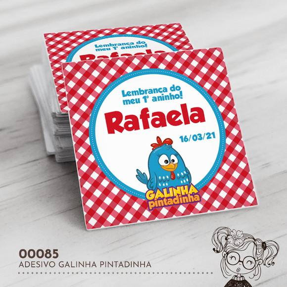 Adesivo Quadrado Galinha Pintadinha - 00085