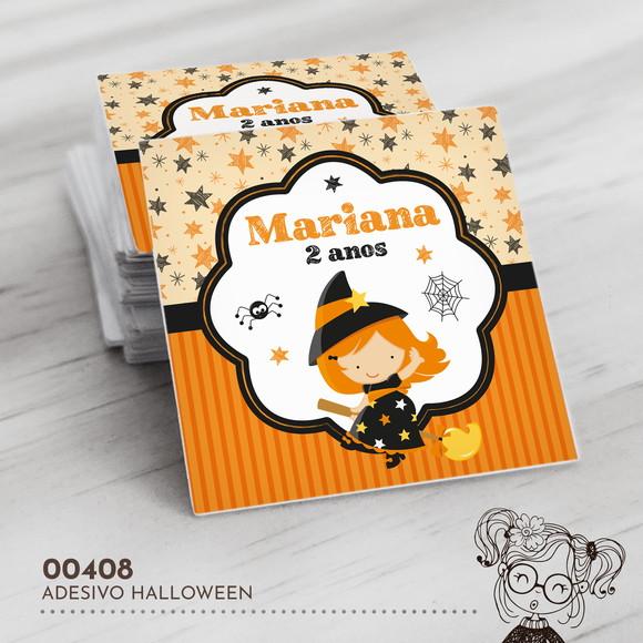 Adesivo Quadrado Halloween - 00408