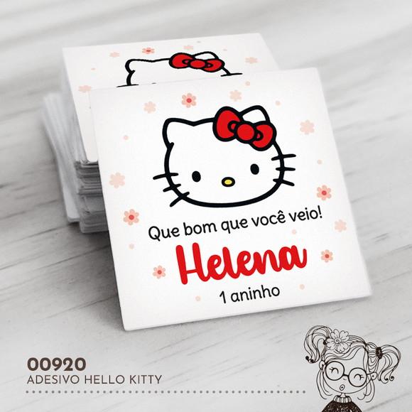 Adesivo Quadrado Hello Kitty - 00920