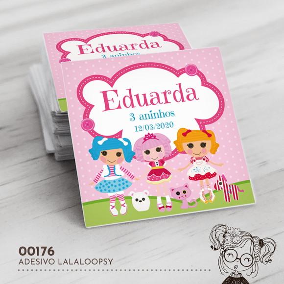 Adesivo Quadrado Lalaloopsy - 00176