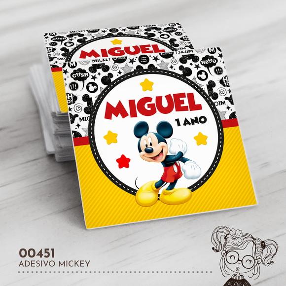 Adesivo Quadrado Mickey - 00451