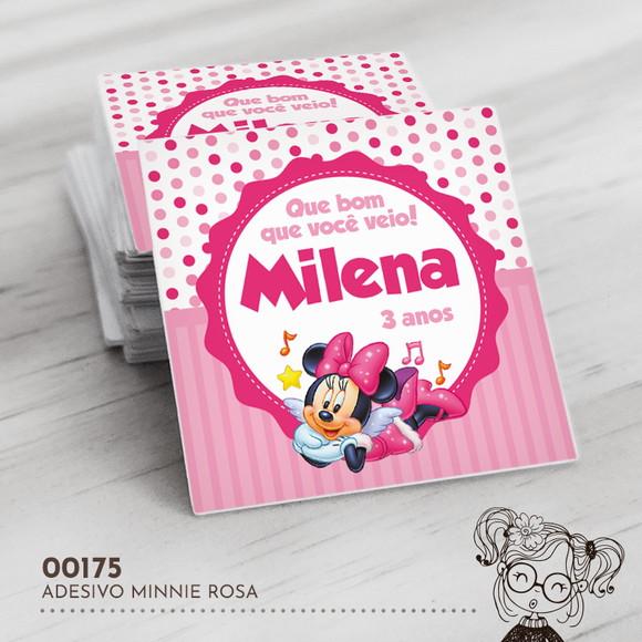 Adesivo Quadrado Minnie - 00175