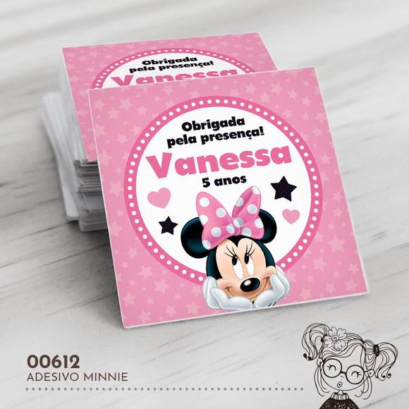 Adesivo Quadrado Minnie - 00612