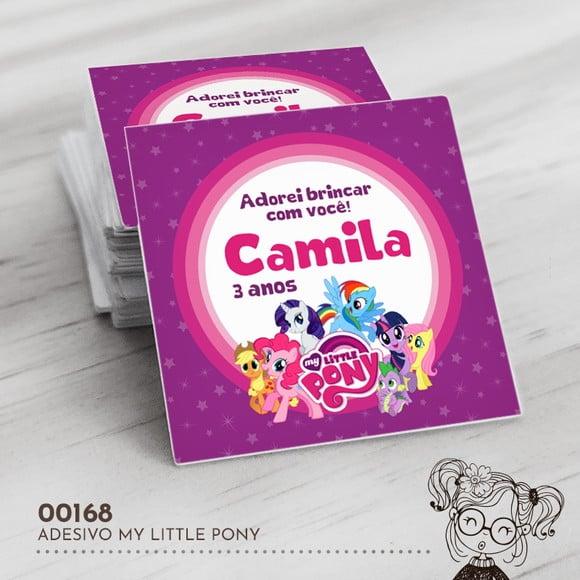 Adesivo Quadrado My Little Pony - 00168