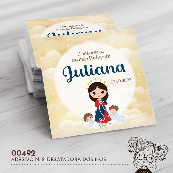 Adesivo Quadrado N. S. Desatadora dos Nós - 00492