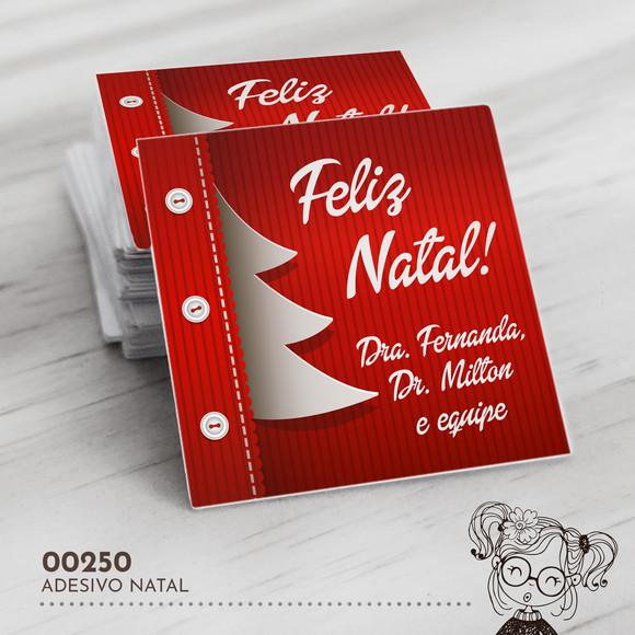 Adesivo Quadrado Natal - 00250