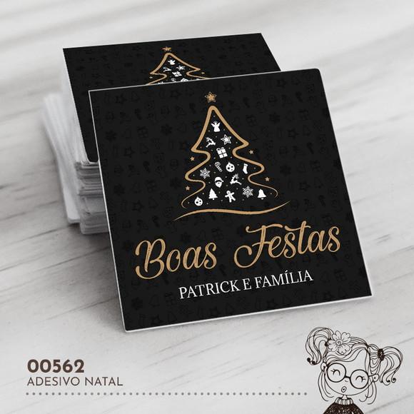 Adesivo Quadrado Natal - 00562