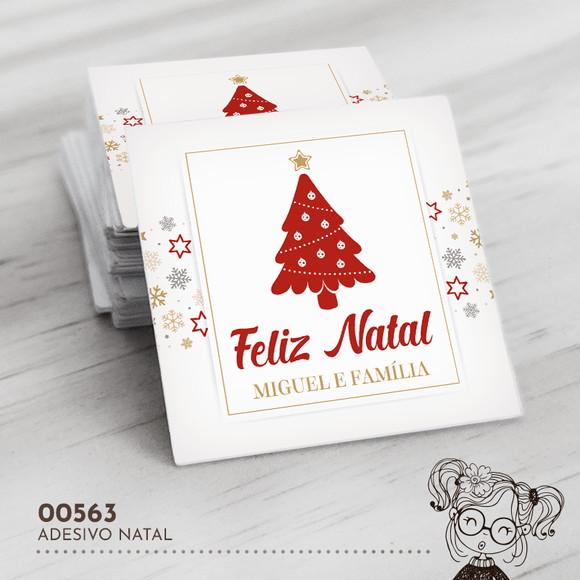 Adesivo Quadrado Natal - 00563