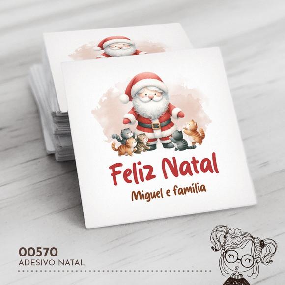 Adesivo Quadrado Natal - 00570