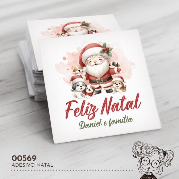 Adesivo Quadrado Natal - 00569