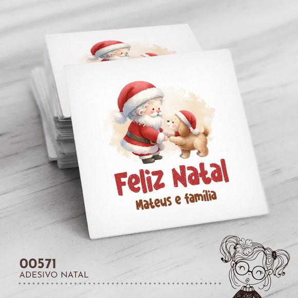 Adesivo Quadrado Natal - 00571