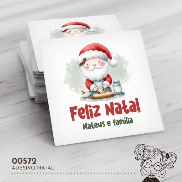 Adesivo Quadrado Natal - 00572